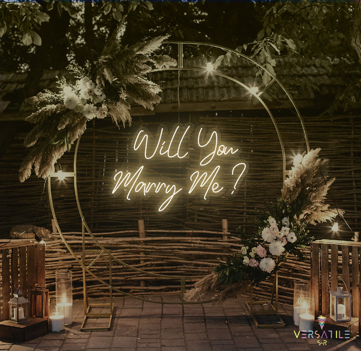 Will You Marry Me? Neon Sign