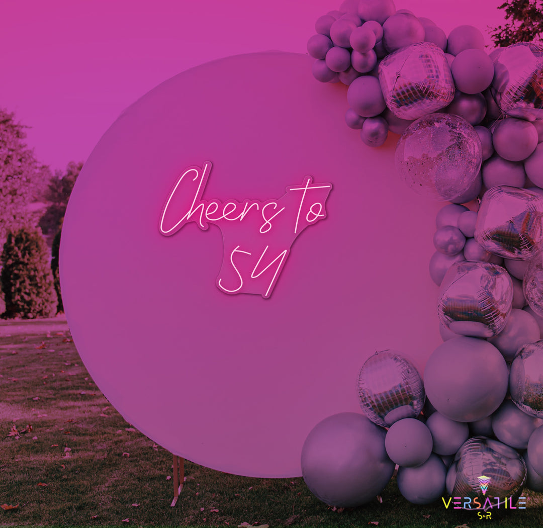 Cheers to 54 Neon Sign
