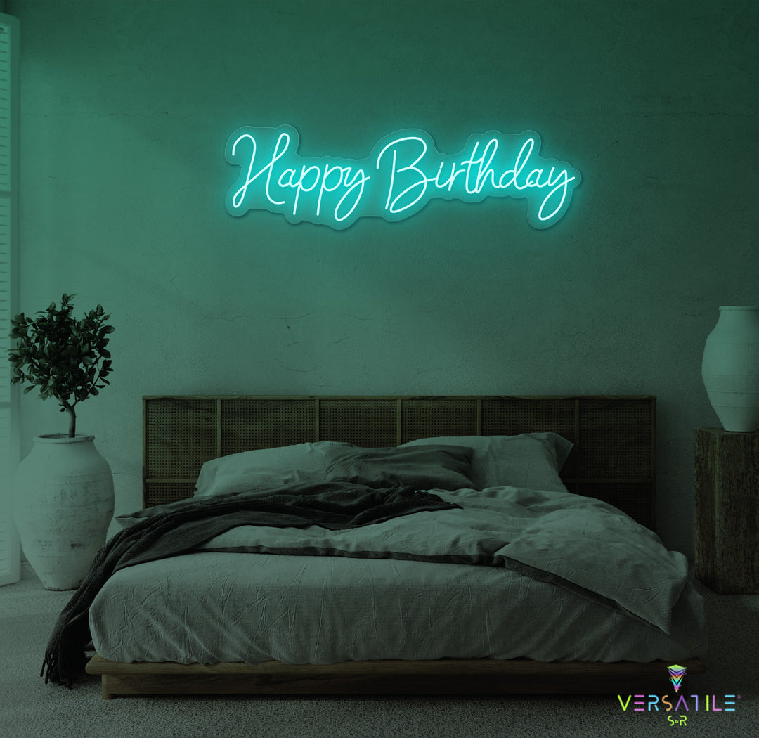 Happy Birthday Neon Sign