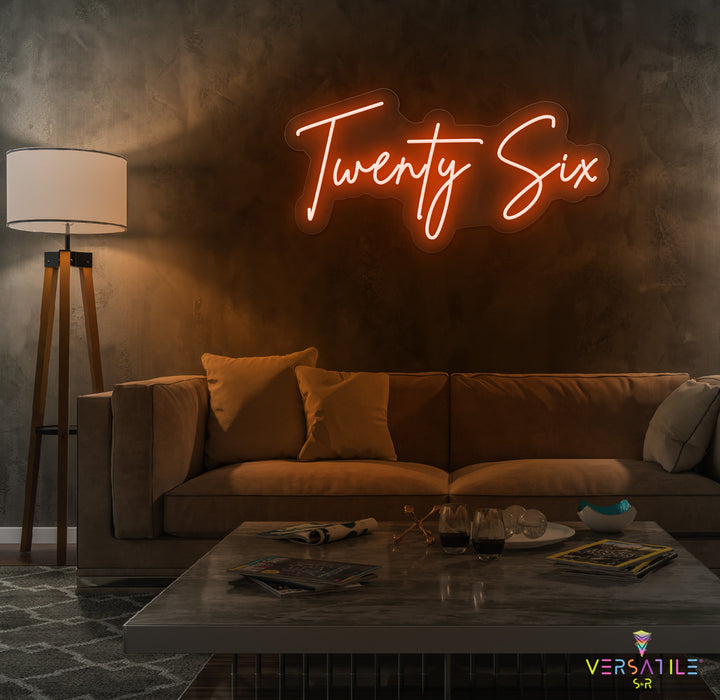 Twenty Six Birthday Neon Sign