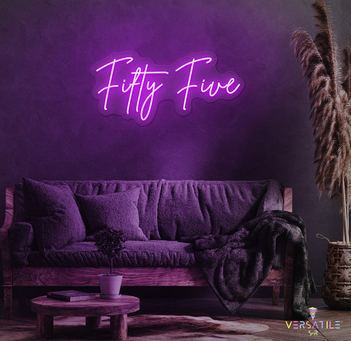 Fifty Five Birthday Neon Sign