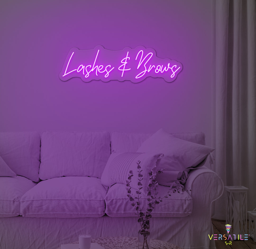 Lashes & Brows Neon Sign