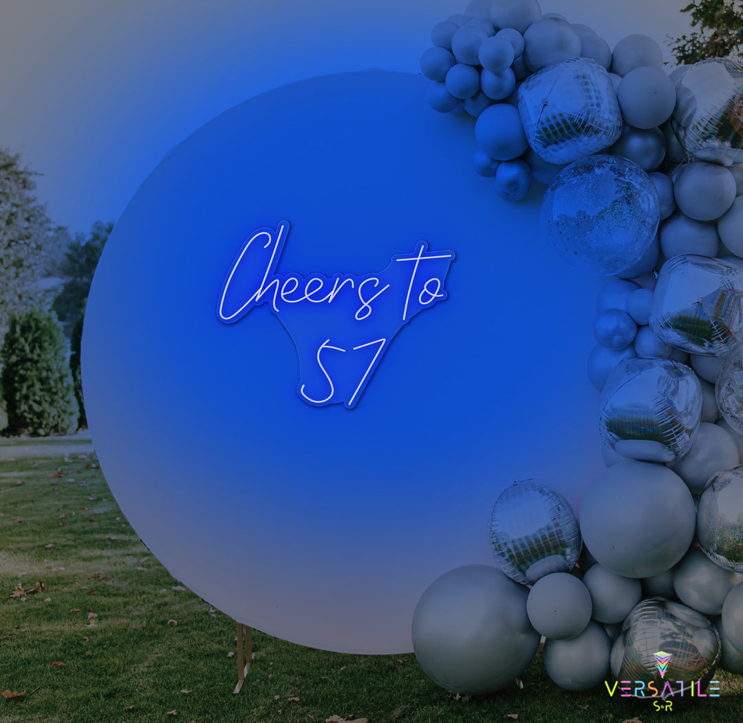 Cheers to 57 Neon Sign