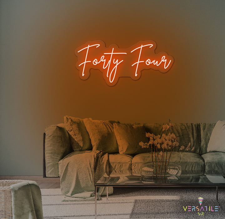 Forty Four Birthday Neon Sign