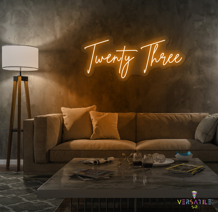Twenty Three Birthday Neon Sign