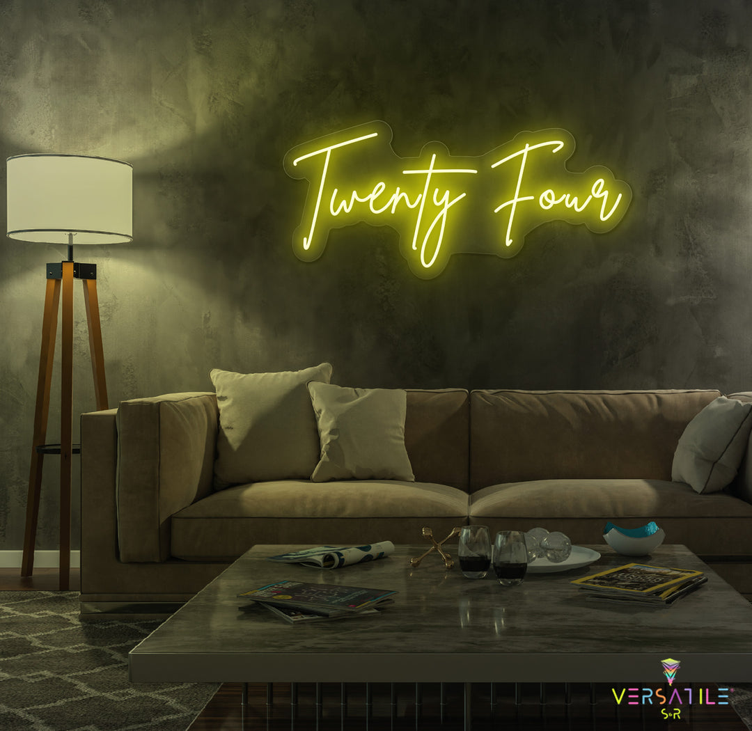 Twenty Four Birthday Neon Sign
