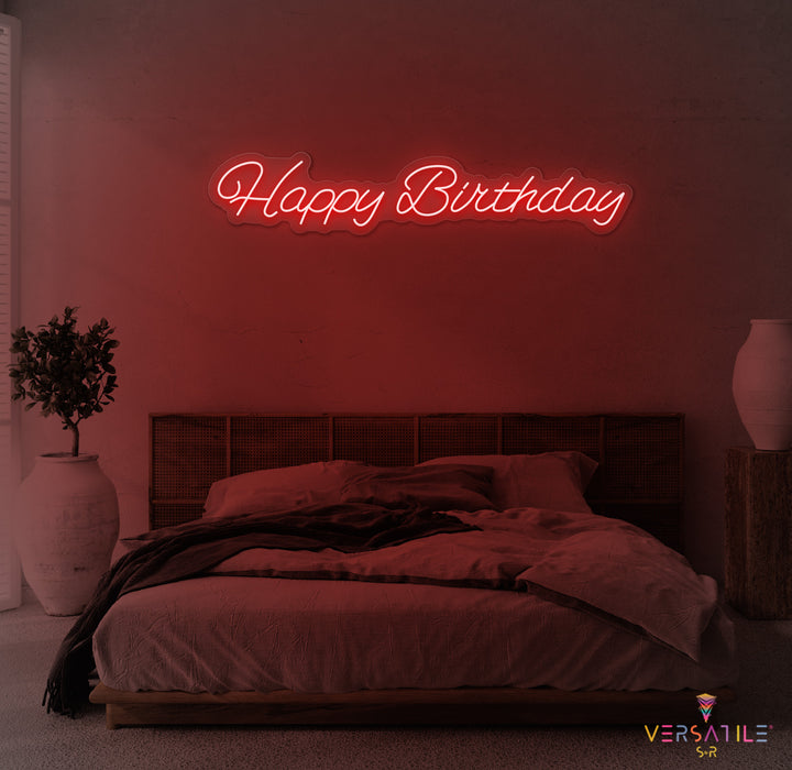 Happy Birthday Neon Sign