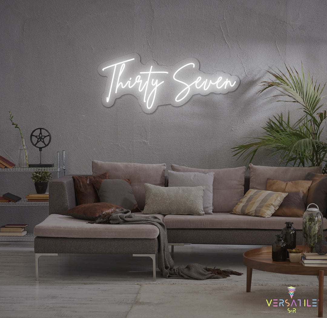 Thirty Seven Birthday Neon Sign