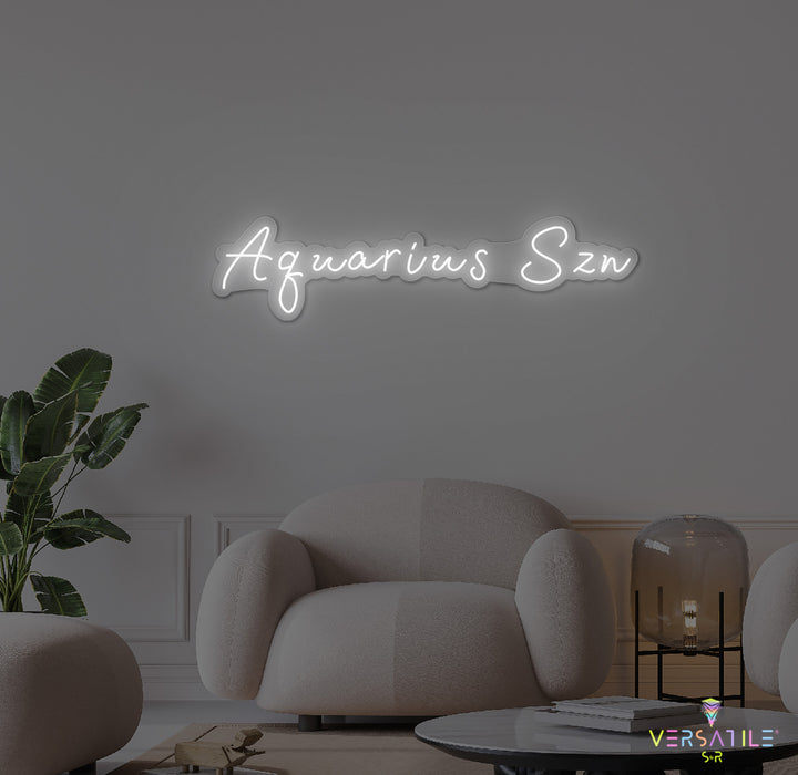 Aquarius SZN Neon Sign