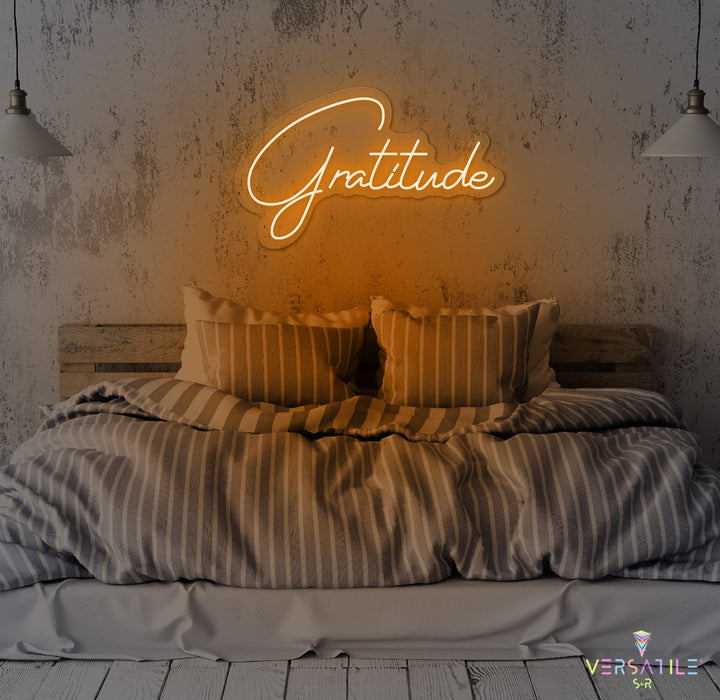 Gratitude Neon Sign