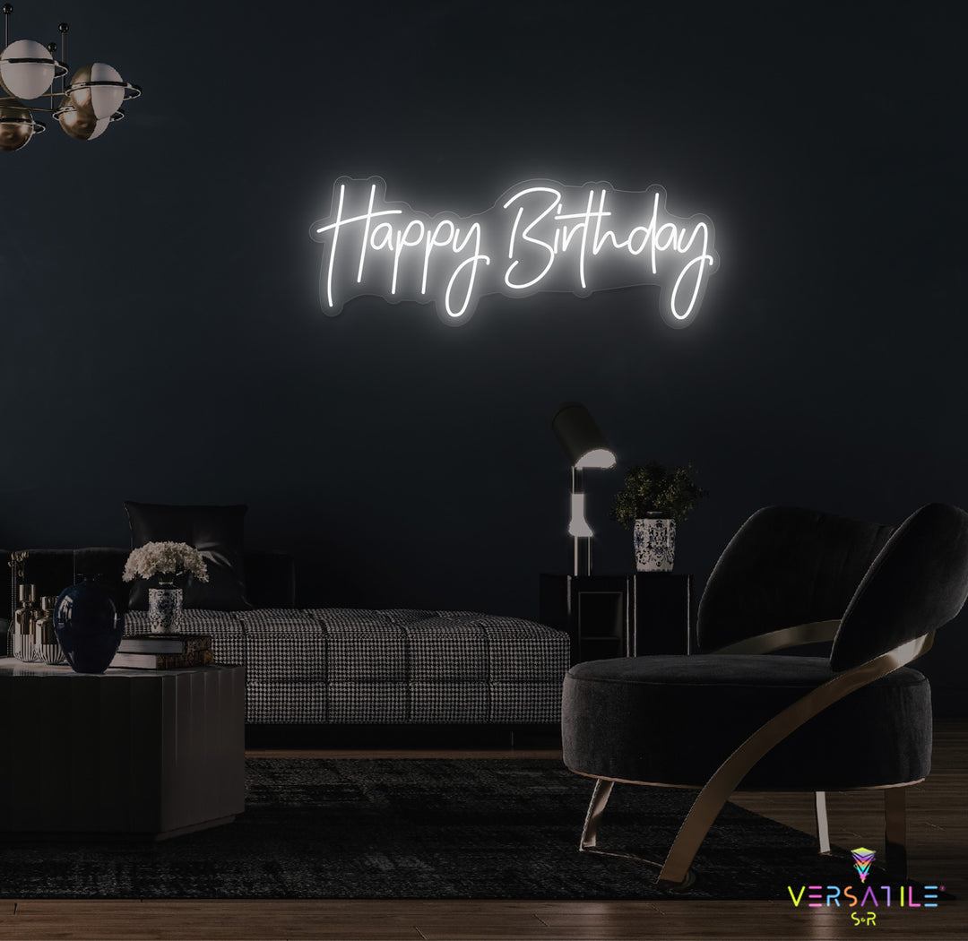 Happy Birthday Neon Sign