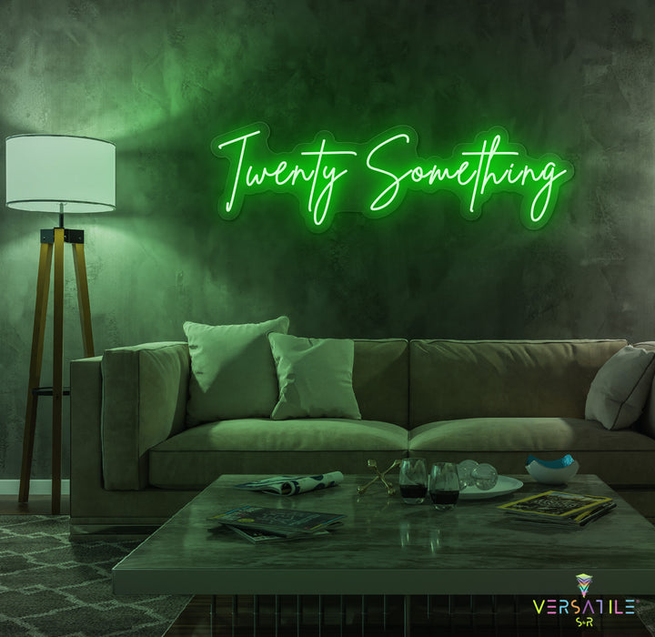 Twenty Something Birthday Neon Sign