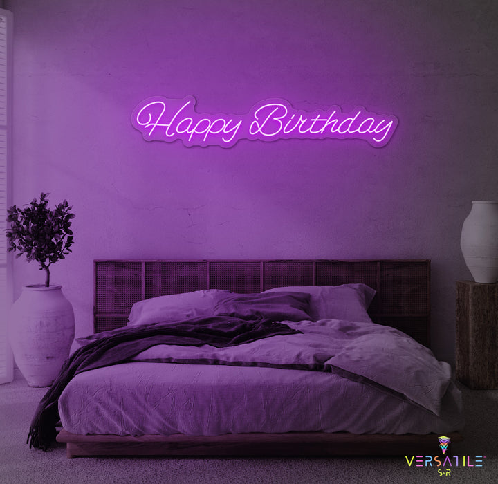 Happy Birthday Neon Sign
