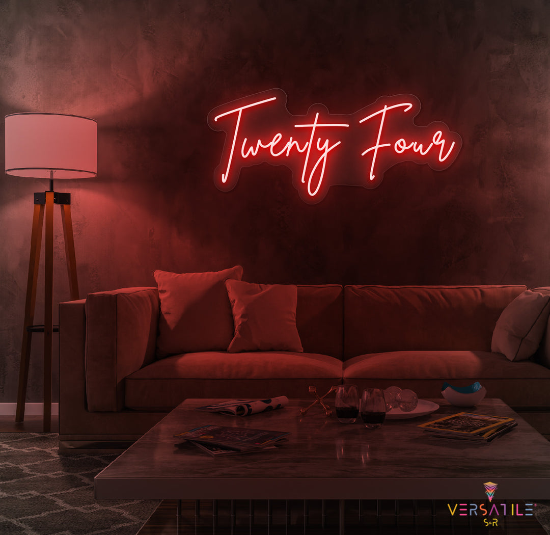 Twenty Four Birthday Neon Sign