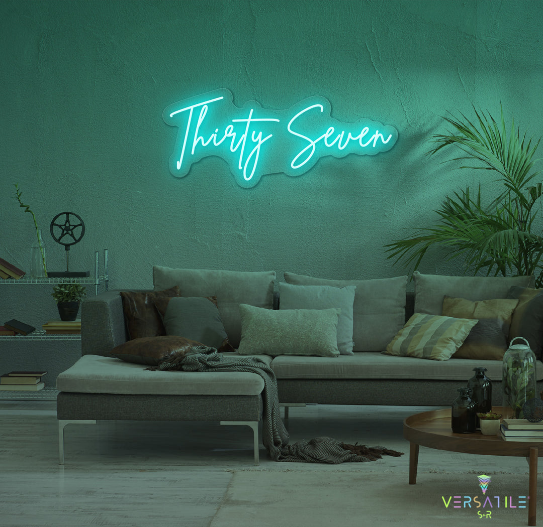 Thirty Seven Birthday Neon Sign