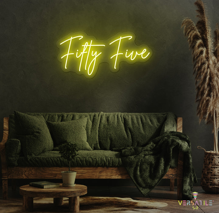 Fifty Five Birthday Neon Sign