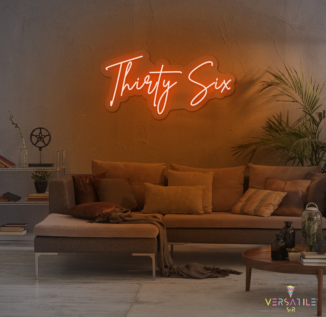 Thirty Six Birthday Neon Sign