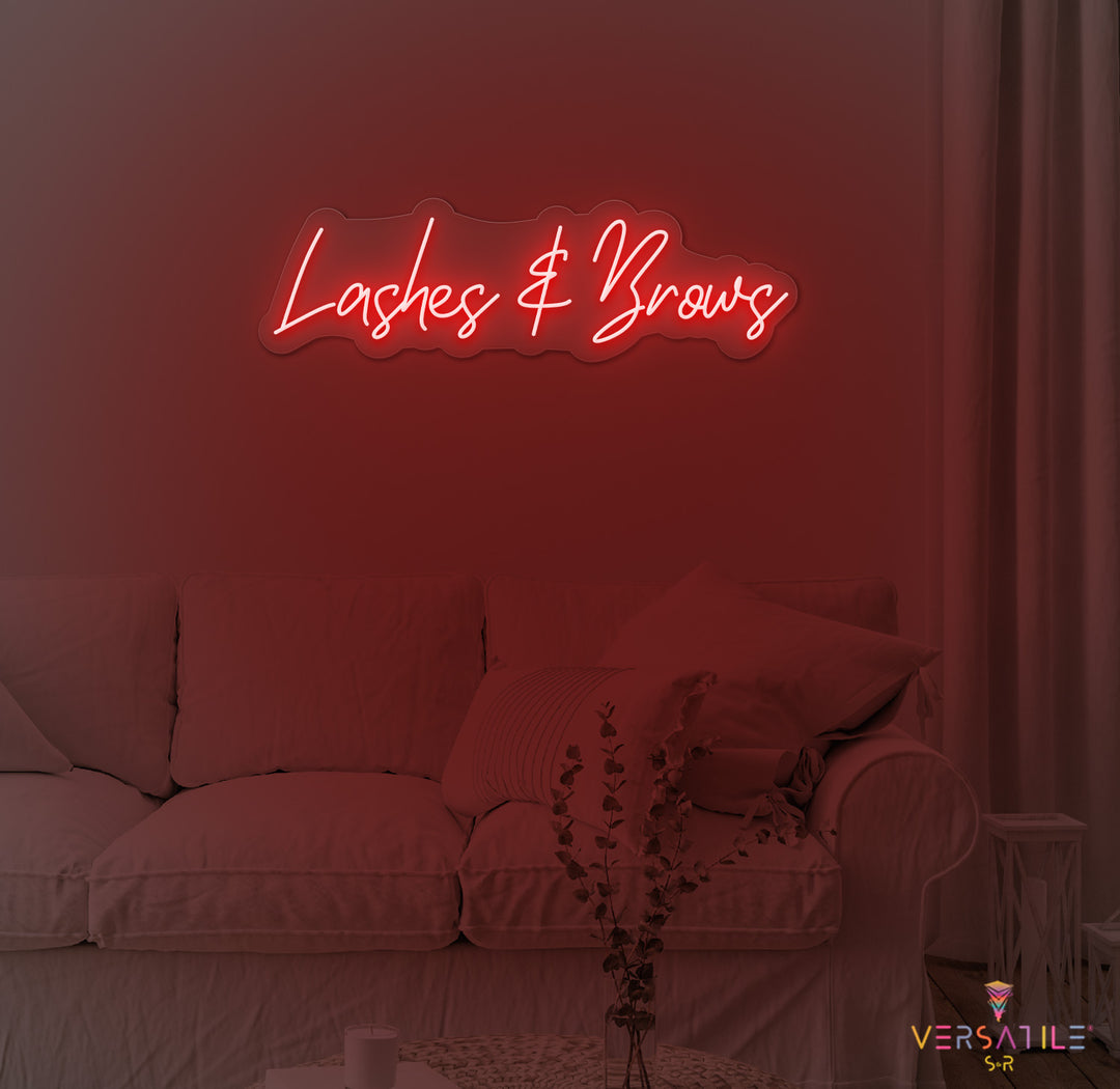Lashes & Brows Neon Sign