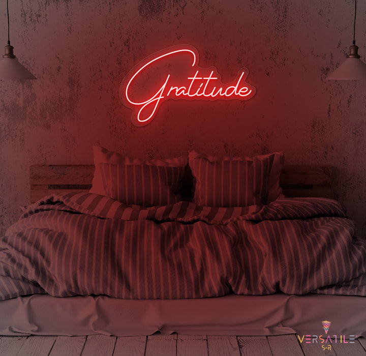 Gratitude Neon Sign