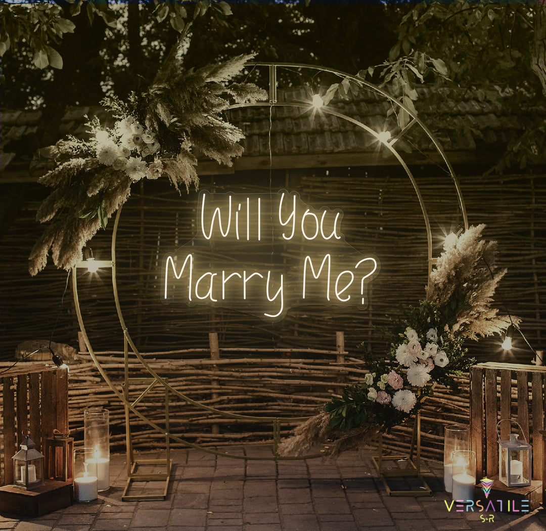 Will You Marry Me? Neon Sign