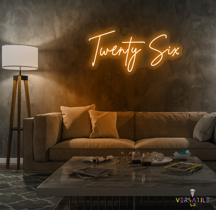 Twenty Six Birthday Neon Sign