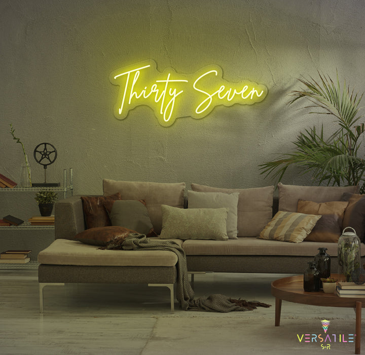 Thirty Seven Birthday Neon Sign