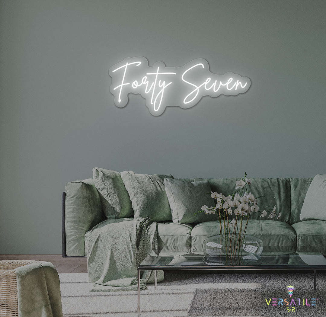 Forty Seven Birthday Neon Sign