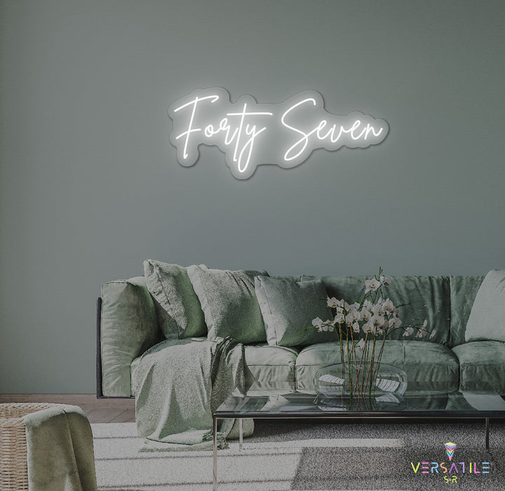 Forty Seven Birthday Neon Sign
