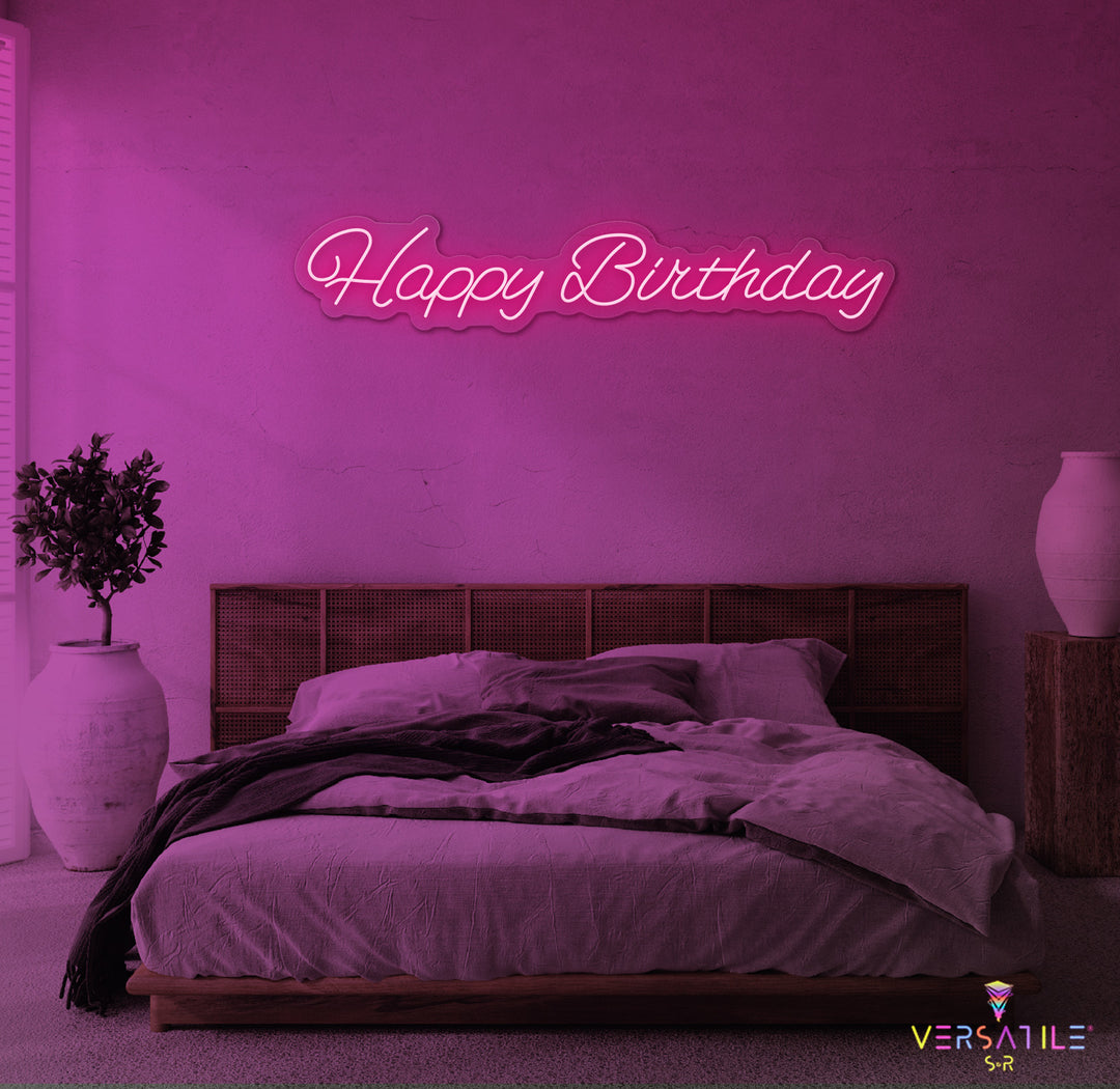 Happy Birthday Neon Sign