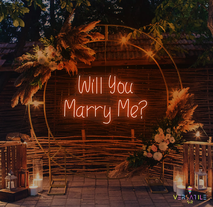 Will You Marry Me? Neon Sign