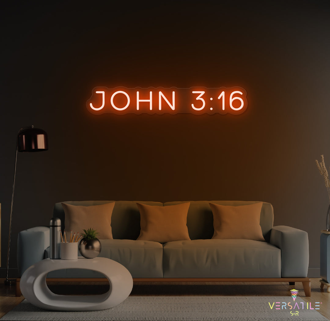 John 3:16 Neon Sign