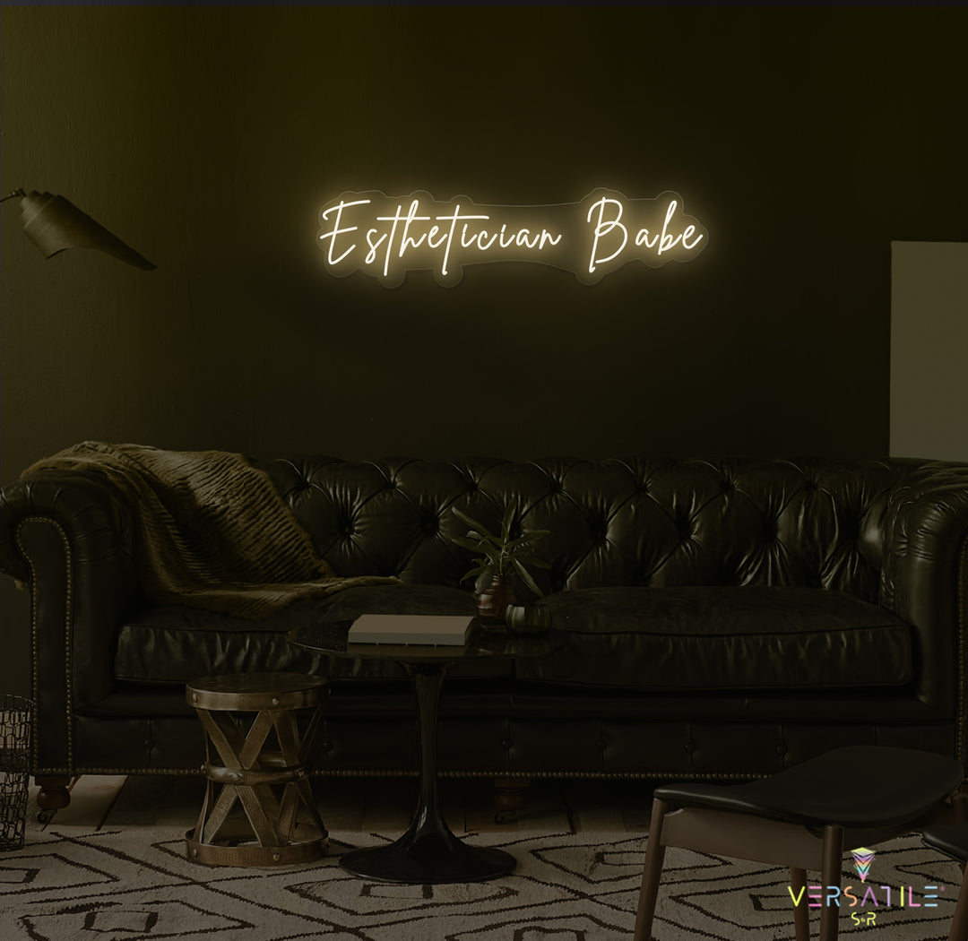 Esthetician Babe Neon Sign