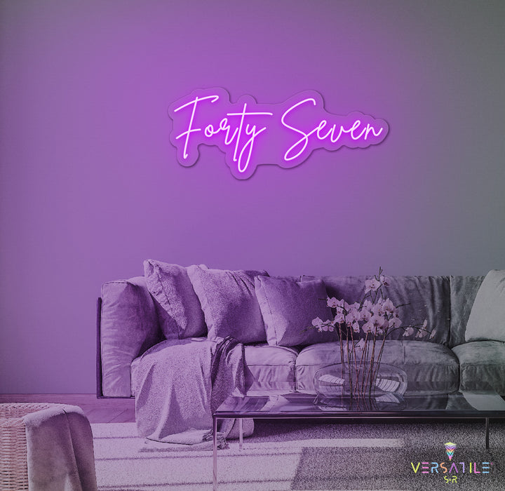Forty Seven Birthday Neon Sign