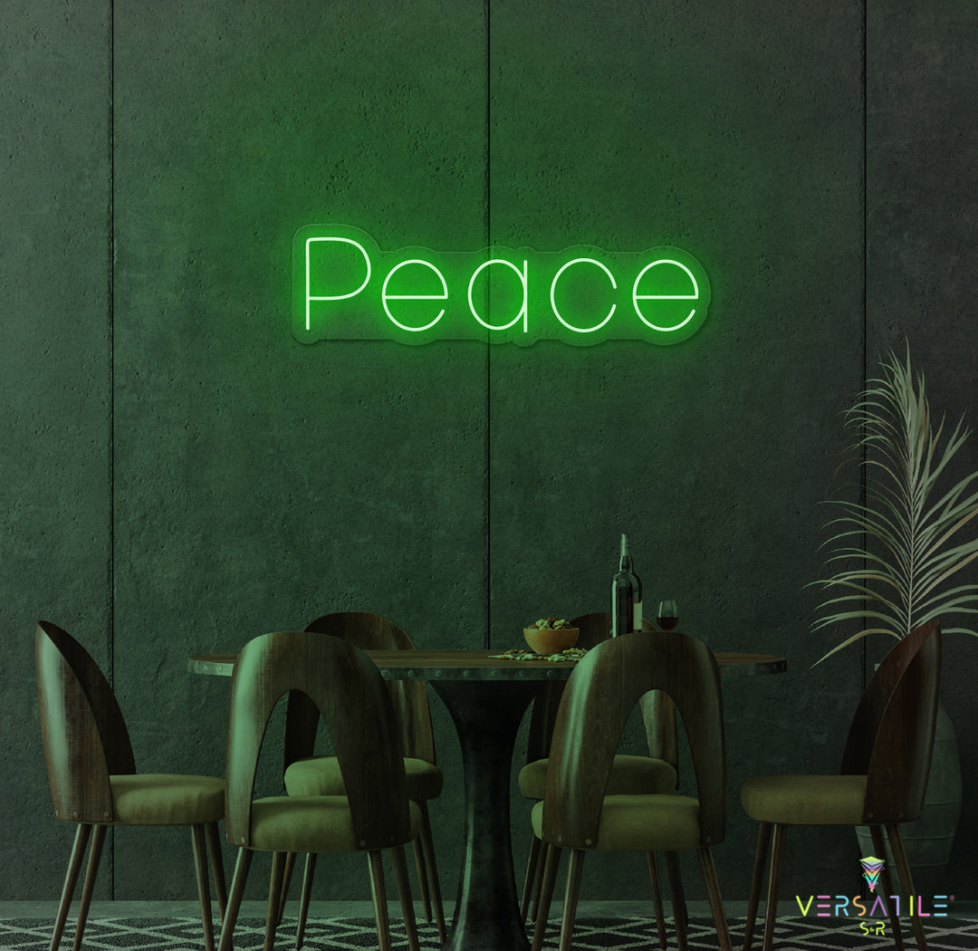 Peace Neon Sign