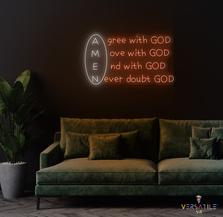 Amen Neon Sign