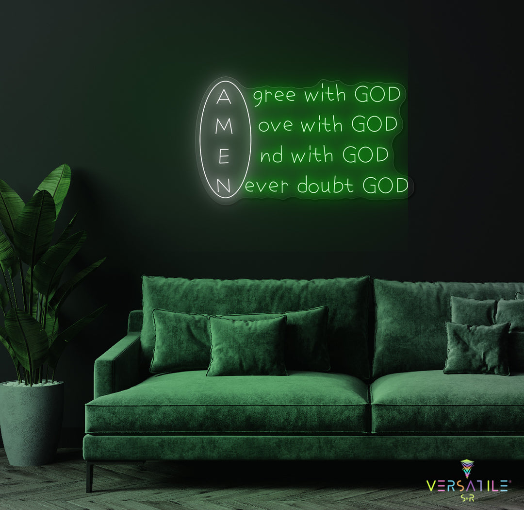 Amen Neon Sign