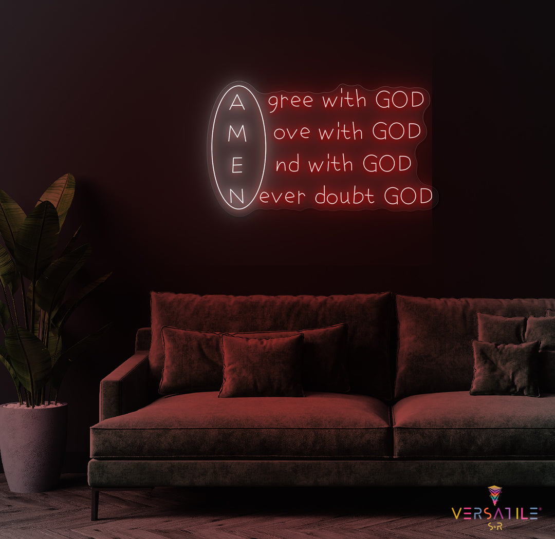Amen Neon Sign