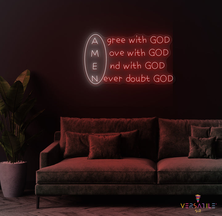 Amen Neon Sign