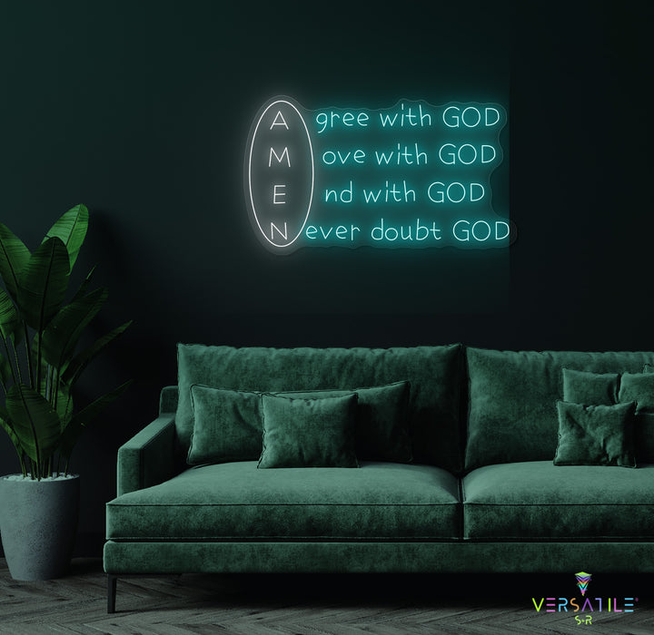 Amen Neon Sign