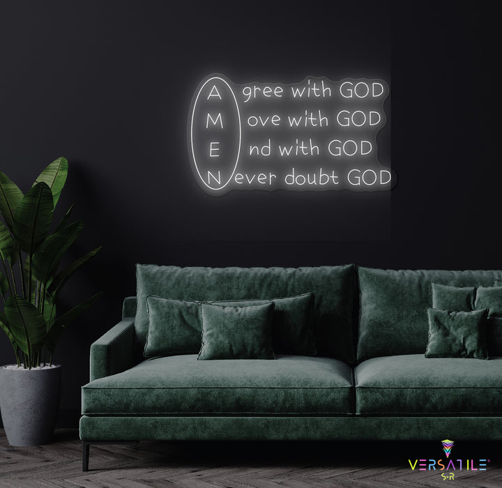 Amen Neon Sign