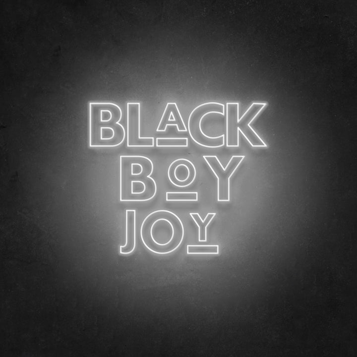Black Boy Joy Neon Sign