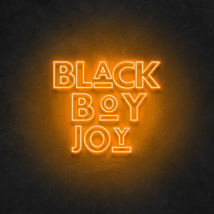 Black Boy Joy Neon Sign