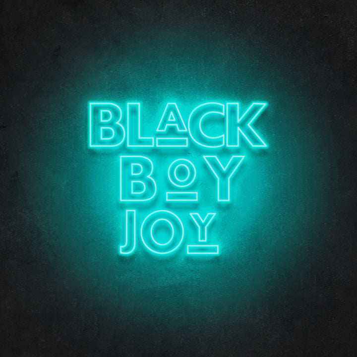 Black Boy Joy Neon Sign