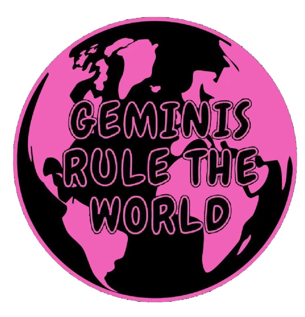 Gemini’s Rule The World Custom Rug