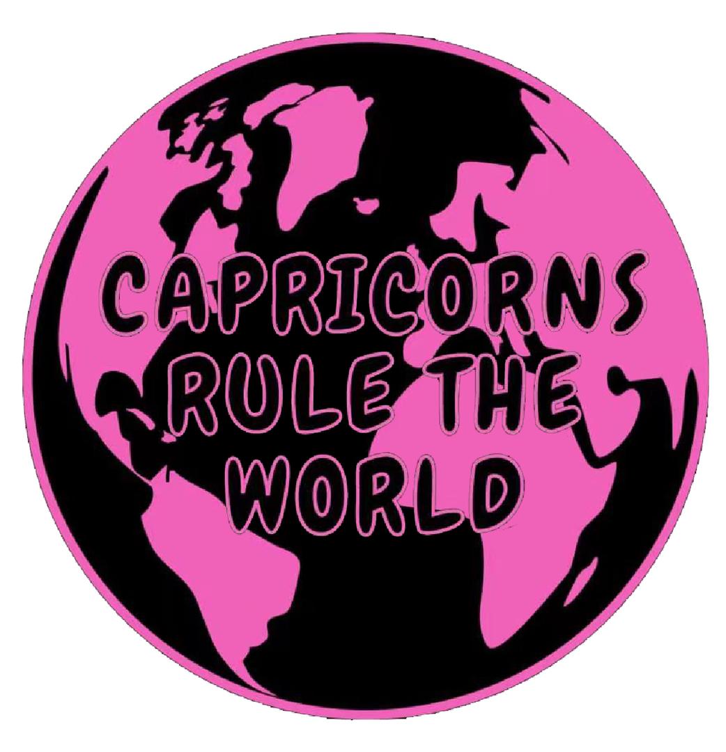Capricorn's Rule The World Custom Rug