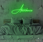 Abundance Neon Sign