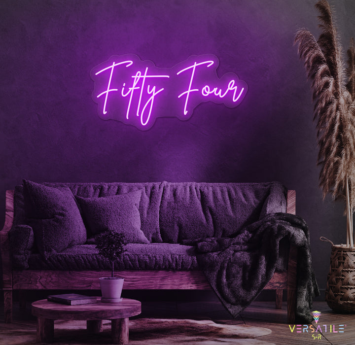 Fifty Four Birthday Neon Sign