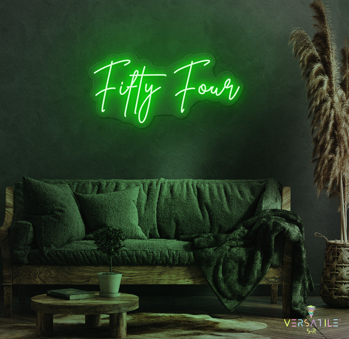 Fifty Four Birthday Neon Sign