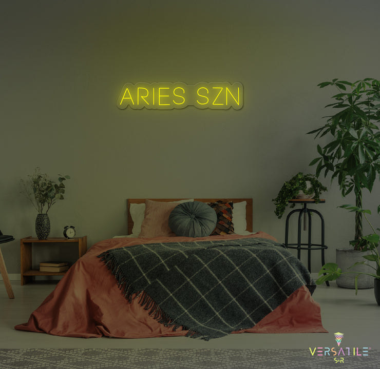 Aries SZN Neon Sign