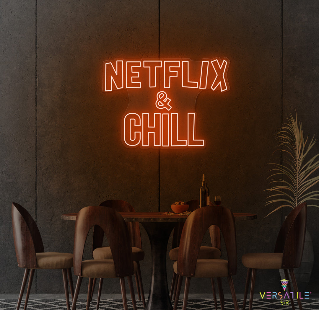 Netflix & Chill Neon Sign